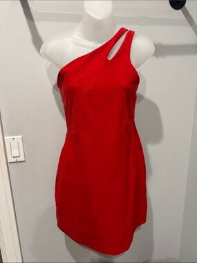 Beyond yoga Red One-Shoulder dress size small
